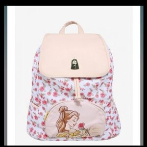 Loungefly Disney Beauty And The Beast Rose Belle Slouch Backpack